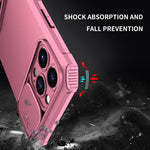 Husa Defender cu Stand pentru Samsung Galaxy A02s/ A03s, Roz, Suport reglabil, Antisoc, Protectie glisanta pentru