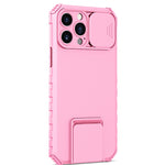Husa Defender cu Stand pentru Samsung Galaxy A53 5G, Roz, Suport reglabil, Antisoc, Protectie glisanta pentru camera,