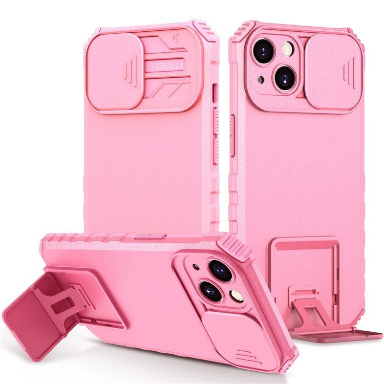 Husa Defender cu Stand pentru Samsung Galaxy S21 FE, Roz, Suport reglabil, Antisoc, Protectie glisanta pentru camera,