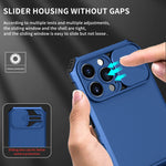 Husa Defender cu Stand pentru Samsung Galaxy S22 Ultra, Albastru, Suport reglabil, Antisoc, Protectie glisanta pentru