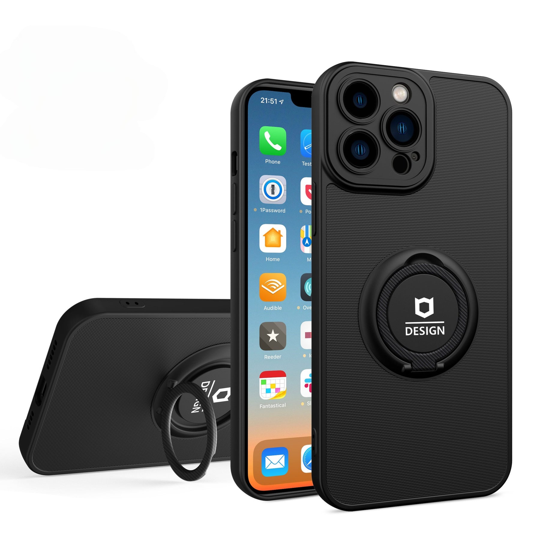 Husa Telefon Eagle Eye, Flippy, Compatibila Samsung A52 5G, cu Suport Auto Magnetic si Inel, Negru