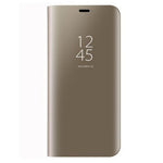 Husa Huawei P20 Lite Flip Cover Oglinda Auriu