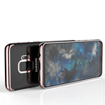 Husa Huawei P20 Lite Transparent cu Margini Roz-Aurii
