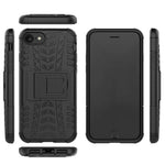 Husa protectie Flippy pentru Huawei P40 Lite Defender Model 3 cu Suport, Negru