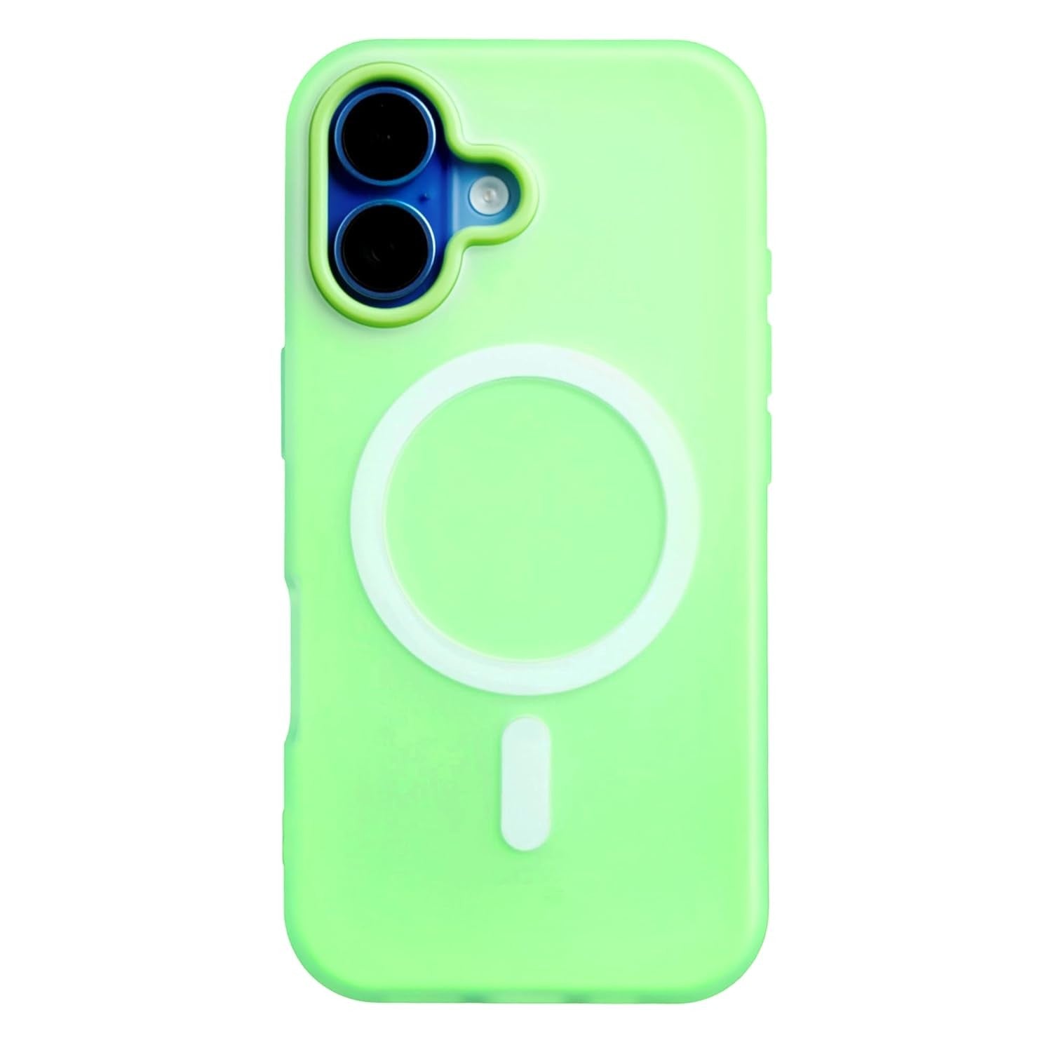 Husa Telefon Jelly Magnetic 2in1, Flippy, Compatibila cu Apple iPhone 17, din PC+TPU, Magsafe, Finisaj Mat, Verde