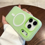 Husa Telefon Jelly Magnetic 2in1, Flippy, Compatibila cu Apple iPhone 17 Pro, din PC+TPU, Magsafe, Finisaj Mat, Verde