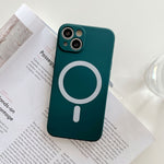 Husa MagSafe pentru Apple iPhone 11, Silicon, Protectie pentru camera, Magnetica, Incarcare Wireless, Flippy, Verde