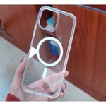 Husa protectie Flippy pentru iPhone 11 Mag Safe, 2 in 1 incarcare si magnet, Silicone, Transparenta