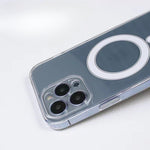 Husa Magsafe Acrylic two-in-one large hole magnetic shell pentru IP13 PRO 6.1 Transparenta