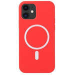 Husa MagSafe liquid large hole magnetic shell pentru Apple iPhone 14 Pro, Full Cover, Liquid Silicone, Magnetica,