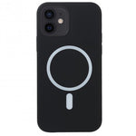 Husa MagSafe liquid large hole magnetic shell pentru Apple iPhone 14 Pro Max, Full Cover, Liquid Silicone, Magnetica,