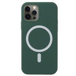 Husa MagSafe liquid large hole magnetic shell pentru Apple iPhone 14 Pro Max, Full Cover, Liquid Silicone, Magnetica,
