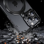 Husa MagSafe Metalica Compatibila cu iPhone 15 Pro, Flippy, Clear Case, Aliaj de Aluminiu, cu Magnet, fara Rama,