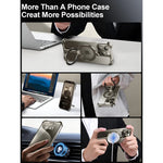 Husa MagSafe Metalica Compatibila cu iPhone 15 Pro, Flippy, Clear Case, Aliaj de Aluminiu, cu Magnet, fara Rama,