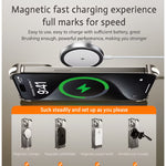 Husa MagSafe Metalica Compatibila cu iPhone 15 Pro, Flippy, Clear Case, Aliaj de Aluminiu, cu Magnet, fara Rama,
