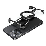 Husa MagSafe Metalica Compatibila cu iPhone 15 Pro Max, Flippy, Clear Case, Aliaj de Aluminiu, cu Magnet, fara Rama,