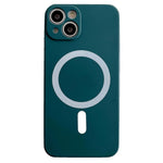 Husa MagSafe pentru Apple iPhone 12, Silicon, Protectie pentru camera, Magnetica, Incarcare Wireless, Flippy, Verde