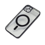 Husa MagSafe pentru Apple iPhone 13, Protectie camera, Full TPU, Margini colorate Electroplating, Magnetica, Incarcare