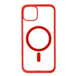 Husa MagSafe pentru Apple iPhone 14 Pro, Full Cover, Frosted Acrylic Color Big Hole, Magnetica, Incarcare Wireless,