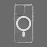 Husa MagSafe Silicone Acryl pentru iPhone 14 Pro Max, Flippy, ambalaj Blister Transparenta