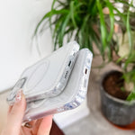 Husa MagSafe Silicone pentru iPhone 12 Pro Max, Flippy, Transparenta, Magnetica, Extra Protectie Camera Albastru