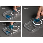Husa MagSafe Silicone pentru iPhone 14 Pro, Flippy, Transparenta
