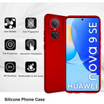Husa Matte TPU pentru Huawei NOVA 9 SE, Flippy, Silicon Slim, Protectie Antisoc, Rosu