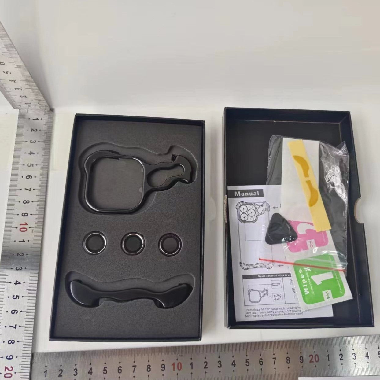 Husa Metalica Compatibila cu iPhone 15 Pro Max, Protectie pentru Colturile Telefonului si Camera, Lentile pentru