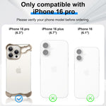 Husa Metalica Compatibila cu iPhone 16 Pro, Flippy, Protectie pentru Colturile Telefonului si Camera, Aliaj, Antisoc,
