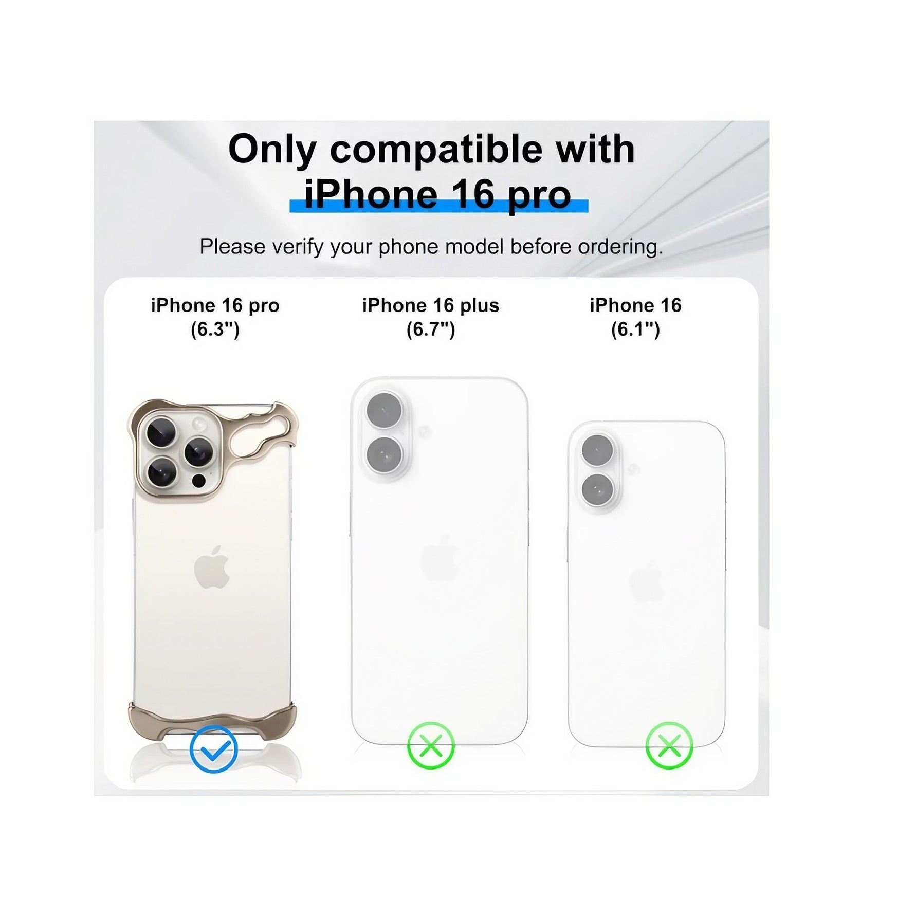 Husa Metalica Compatibila cu iPhone 16 Pro, Flippy, Protectie pentru Colturile Telefonului si Camera, Aliaj, Antisoc,