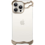 Husa Metalica Compatibila cu iPhone 16 Pro, Flippy, Protectie pentru Colturile Telefonului si Camera, Aliaj, Antisoc,