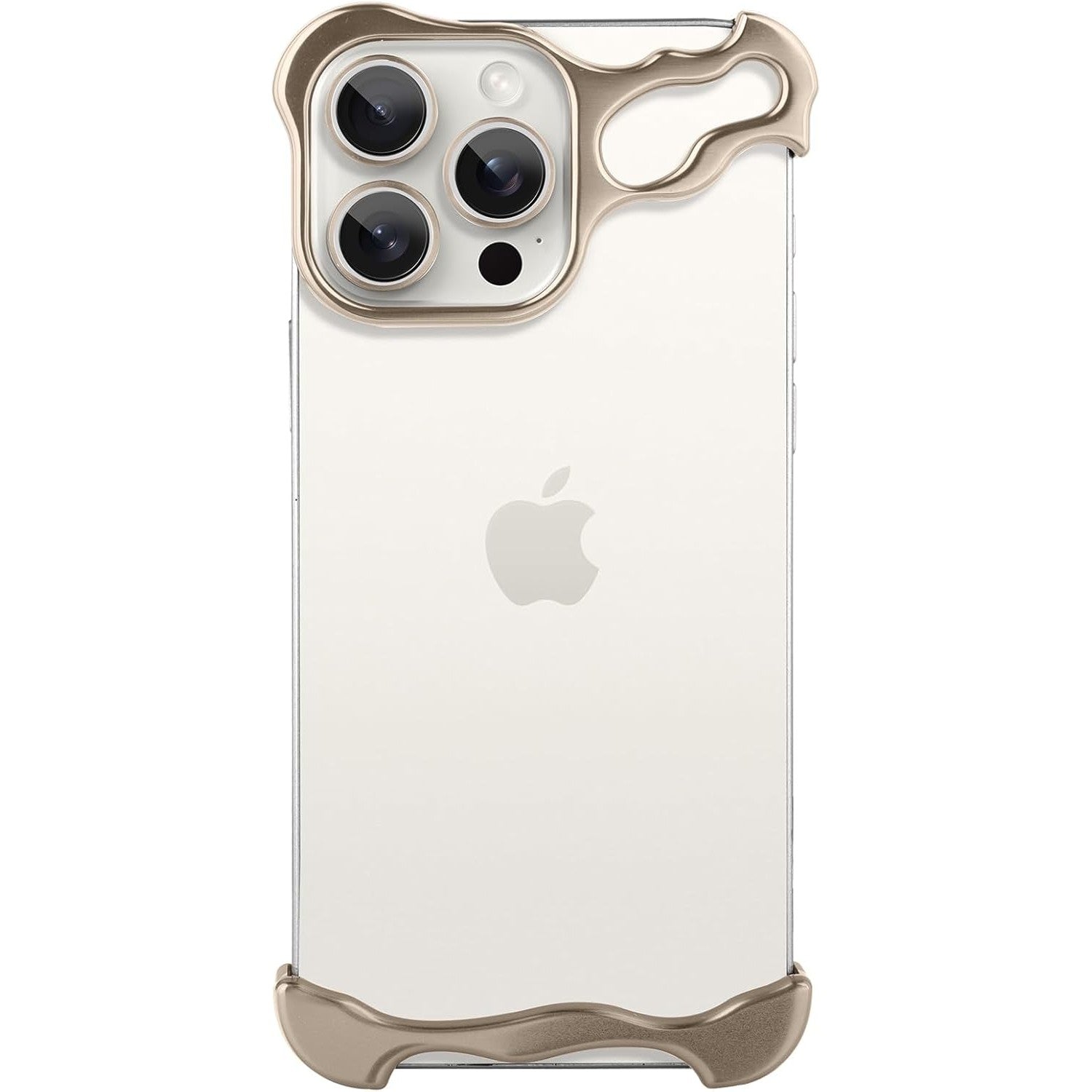 Husa Metalica Compatibila cu iPhone 16 Pro, Flippy, Protectie pentru Colturile Telefonului si Camera, Aliaj, Antisoc,