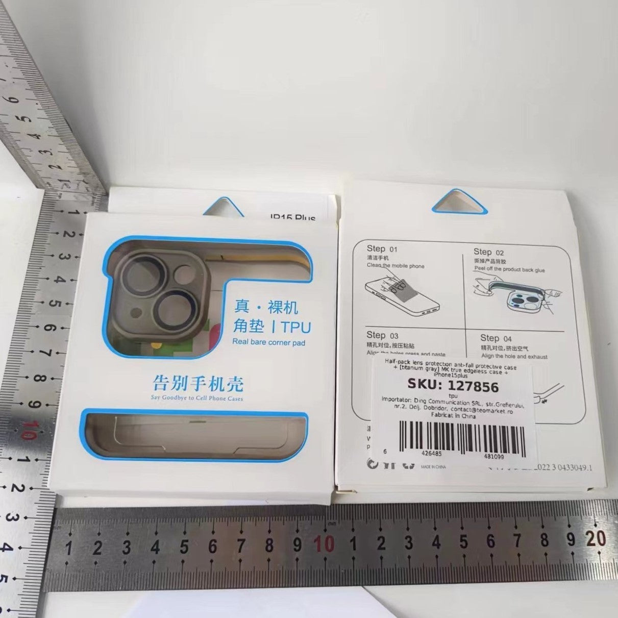 Husa Metalica Edgeless Compatibila cu iPhone 15, Flippy, Protectie pentru Colturi si Camera, Aliaj, Antisoc,