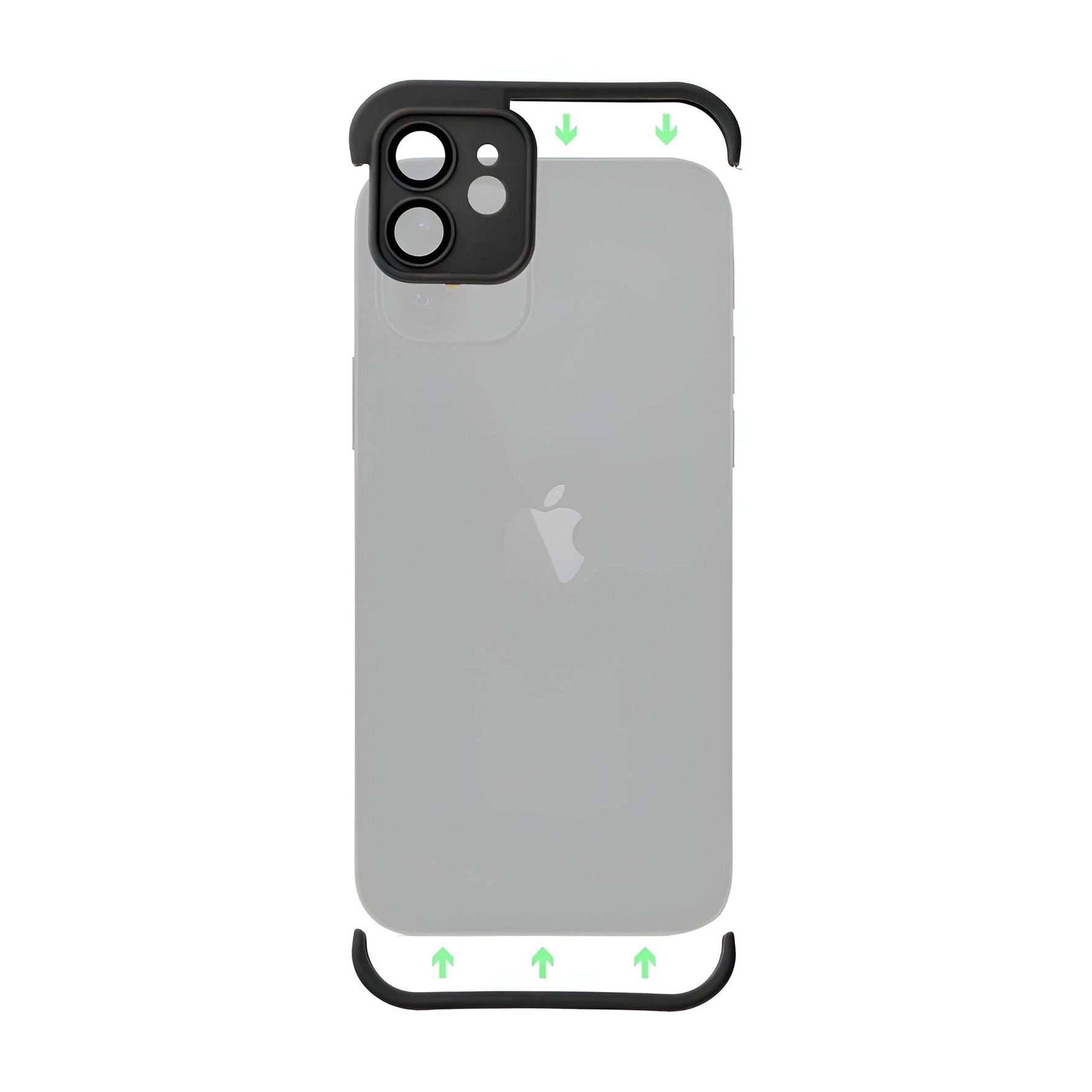 Husa TPU Edgeless Compatibila cu iPhone 15 Pro, Flippy, Protectie pentru Colturi si Camera, Aliaj, Antisoc,