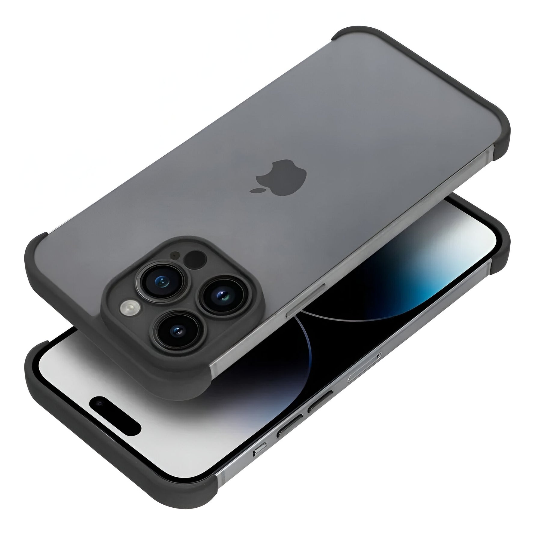 Husa TPU Edgeless Compatibila cu iPhone 15 Pro, Flippy, Protectie pentru Colturi si Camera, Aliaj, Antisoc,