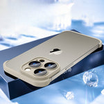 Husa Metalica Edgeless Compatibila cu iPhone 15 Pro, Flippy, Protectie pentru Colturi si Camera, Aliaj, Antisoc,