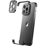 Husa Metalica Edgeless Compatibila cu iPhone 16, Flippy, Protectie pentru Colturi si Camera, Aliaj Aluminiu, Antisoc,