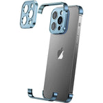Husa Metalica Edgeless Compatibila cu iPhone 16, Flippy, Protectie pentru Colturi si Camera, Aliaj Aluminiu, Antisoc,