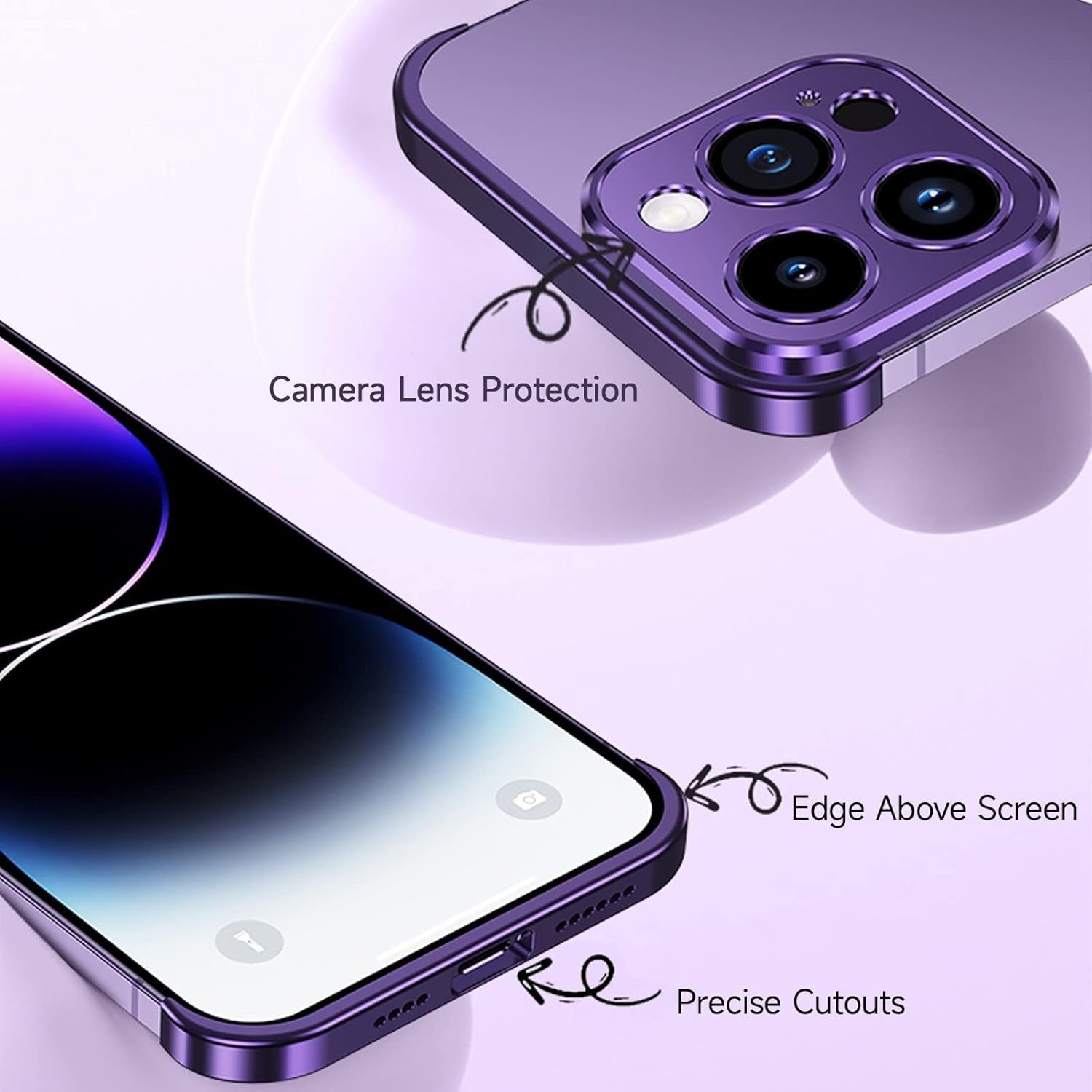 Husa Metalica Edgeless Compatibila cu iPhone 16 Plus, Flippy, Protectie pentru Colturi si Camera, Aliaj Aluminiu,