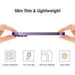 Husa Metalica Edgeless Compatibila cu iPhone 16 Plus, Flippy, Protectie pentru Colturi si Camera, Aliaj Aluminiu,