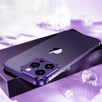 Husa Metalica Edgeless Compatibila cu iPhone 16 Plus, Flippy, Protectie pentru Colturi si Camera, Aliaj Aluminiu,