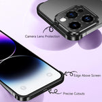 Husa Metalica Edgeless Compatibila cu iPhone 16 Plus, Flippy, Protectie pentru Colturi si Camera, Aliaj Aluminiu,