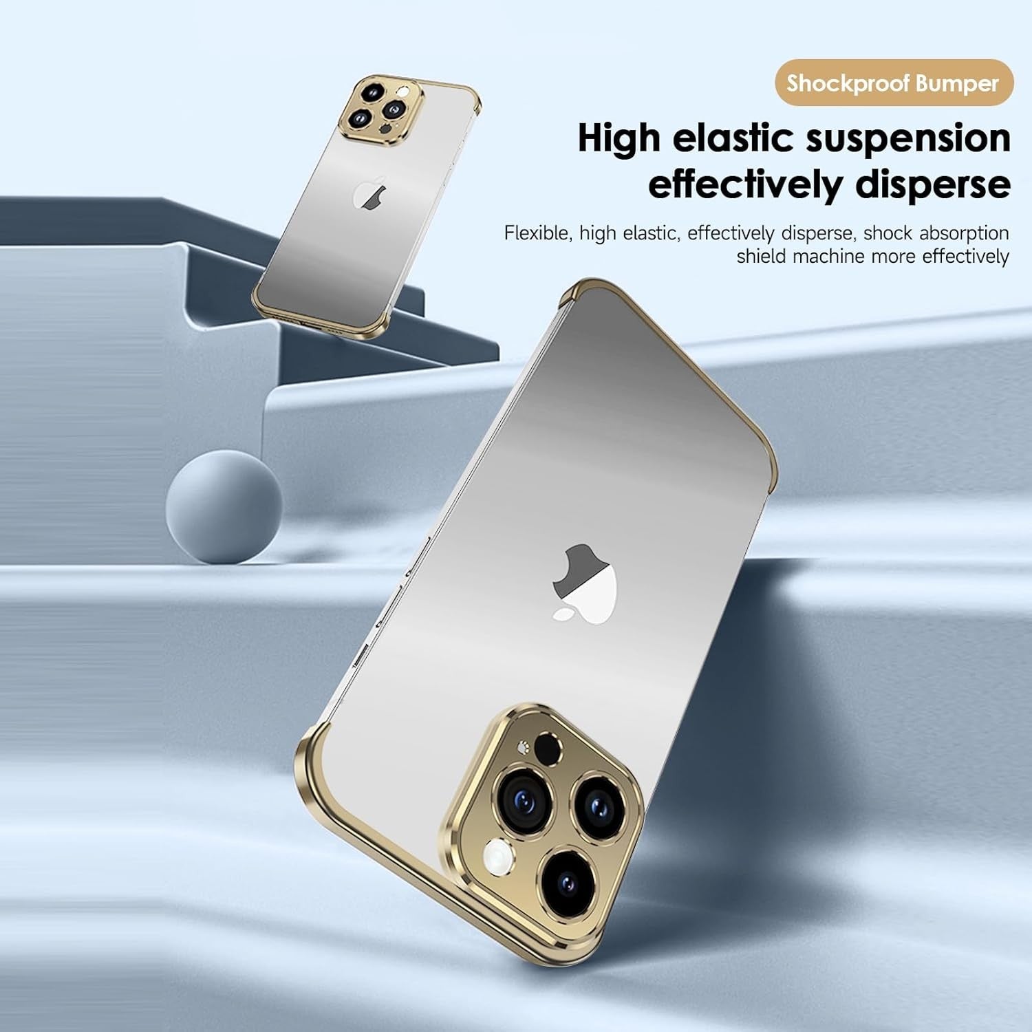 Husa Metalica Edgeless Compatibila cu iPhone 16 Plus, Flippy, Protectie pentru Colturi si Camera, Aliaj Aluminiu,