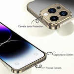Husa Metalica Edgeless Compatibila cu iPhone 16 Plus, Flippy, Protectie pentru Colturi si Camera, Aliaj Aluminiu,
