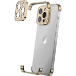 Husa Metalica Edgeless Compatibila cu iPhone 16 Plus, Flippy, Protectie pentru Colturi si Camera, Aliaj Aluminiu,