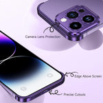 Husa Metalica Edgeless Compatibila cu iPhone 16 Pro, Flippy, Protectie pentru Colturi si Camera, Aliaj Aluminiu,