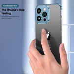 Husa Metalica Edgeless Compatibila cu iPhone 16 Pro, Flippy, Protectie pentru Colturi si Camera, Aliaj Aluminiu,