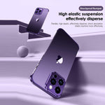 Husa Metalica Edgeless Compatibila cu iPhone 16 Pro Max, Flippy, Protectie pentru Colturi si Camera, Aliaj Aluminiu,