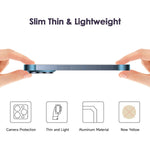 Husa Metalica Edgeless Compatibila cu iPhone 16 Pro Max, Flippy, Protectie pentru Colturi si Camera, Aliaj Aluminiu,