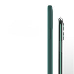 Husa pentru Samsung Galaxy A3 4G, Flippy, Liquid Silicone, cu Microfibra pe interior, Protectie Antisoc, Verde inchis